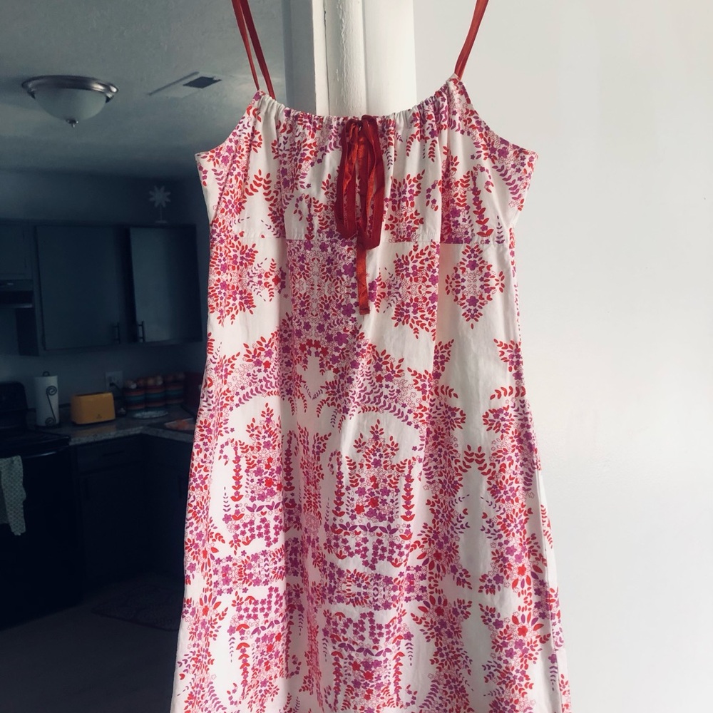 Roxy Pink and Red Floral Dress